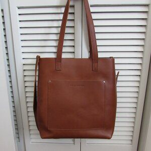 BNNU Portland Leather Goods Discontinued Full Size Crossbody Tote in Honey